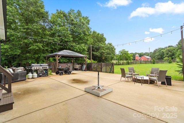 867 Bellegray Rd, Clover, SC 29710 - view of patio featuring a gazebo