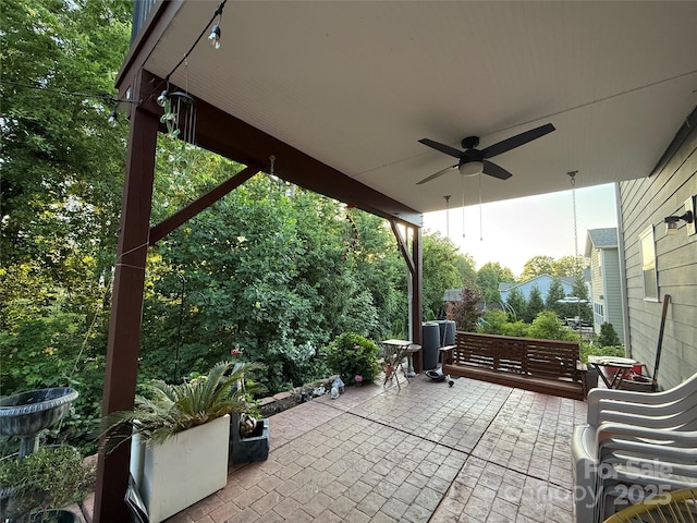 1017 Quail Run Ct, Indian Land, SC 29707 - view of patio with a ceiling fan