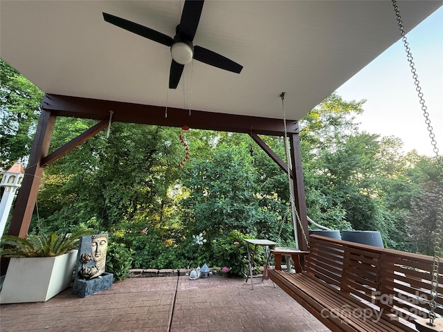 1017 Quail Run Ct, Indian Land, SC 29707 - view of patio with a ceiling fan