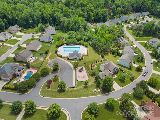 1017 Quail Run Ct, Indian Land, SC 29707 - aerial perspective of suburban area with a pool