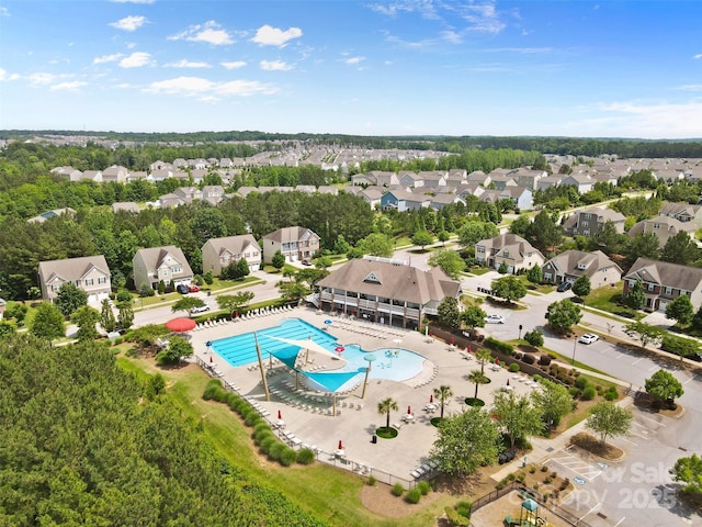 163 Carmen Way, Lancaster, SC 29720 - aerial view of residential area with a pool