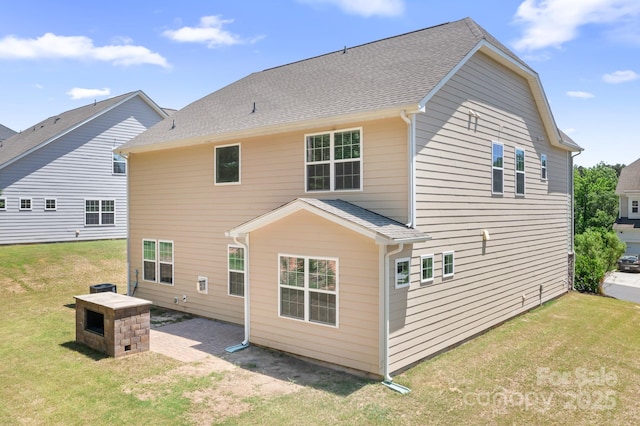 14611 Murfield Ct, Charlotte, NC 28278 - rear view of house with a lawn and a patio