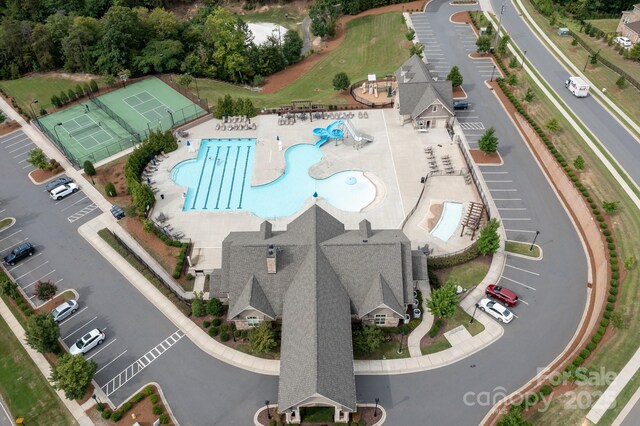 14611 Murfield Ct, Charlotte, NC 28278 - aerial view of a pool