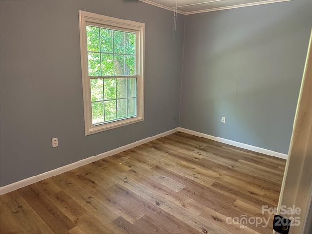 488 John Swofford Rd, Nebo, NC 28761 - spare room with plenty of natural light, ornamental molding, baseboards, and wood finished floors