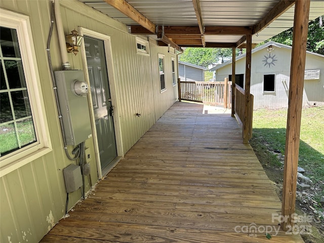488 John Swofford Rd, Nebo, NC 28761 - view of wooden terrace