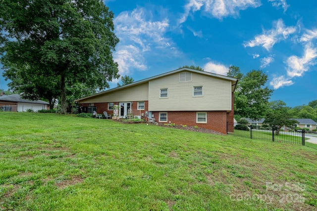 318 Confederate Dr SW, Concord, NC 28027 - rear view of property with brick siding