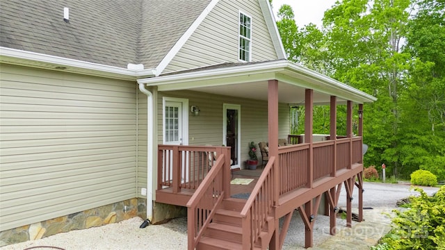 3690 Penland Rd, Spruce Pine, NC 28777 - wooden terrace featuring stairway