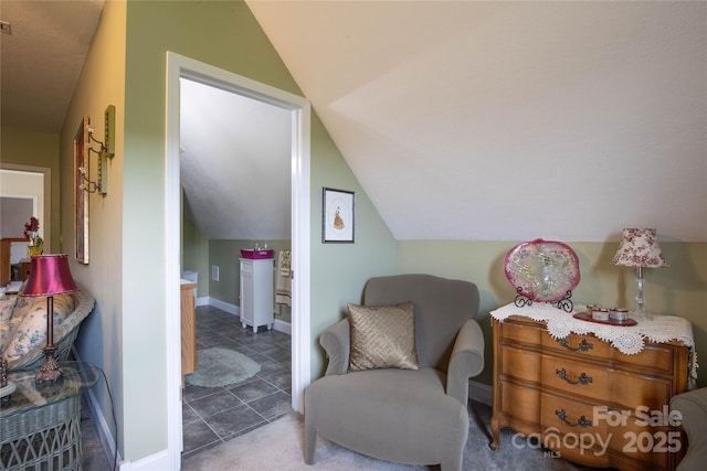 3690 Penland Rd, Spruce Pine, NC 28777 - sitting room featuring lofted ceiling and baseboards