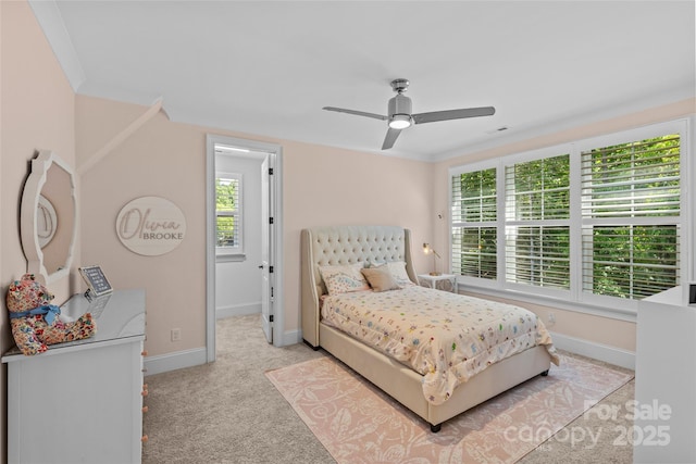 6013 Camile Ct, Charlotte, NC 28226 - bedroom with carpet, baseboards, and a ceiling fan
