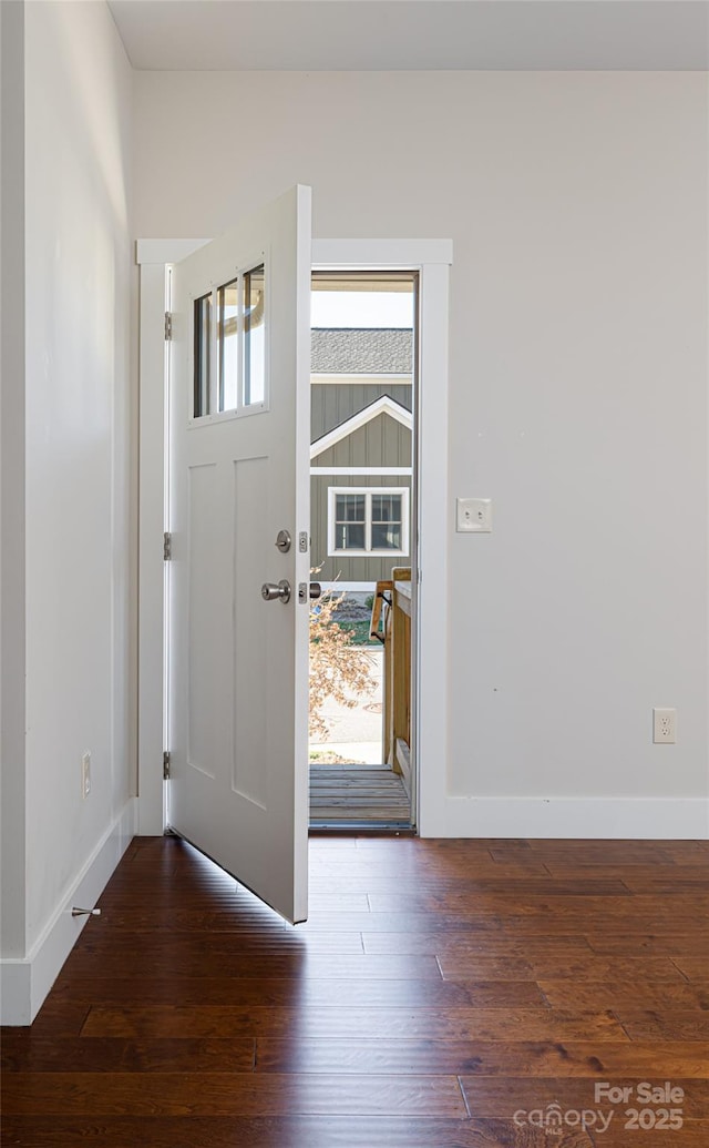 82 Wheeler Rd, Weaverville, NC 28787 - foyer entrance featuring baseboards and wood-type flooring