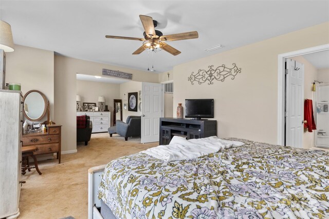 6010 Hawk View Rd, Waxhaw, NC 28173 - bedroom with carpet flooring and ceiling fan