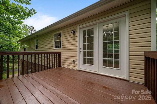 1520 28th St SW, Hickory, NC 28602 - wooden terrace featuring french doors