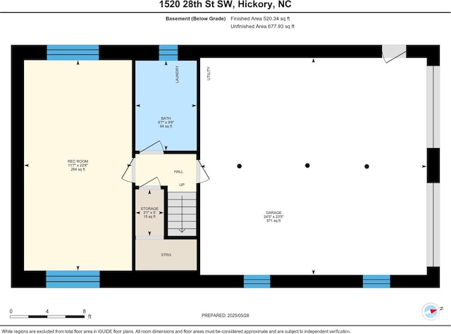 1520 28th St SW, Hickory, NC 28602 - property floor plan