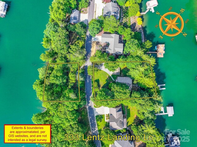333 Lentz Landing Ln, Nebo, NC 28761 - aerial view of property's location with property parcel outlined