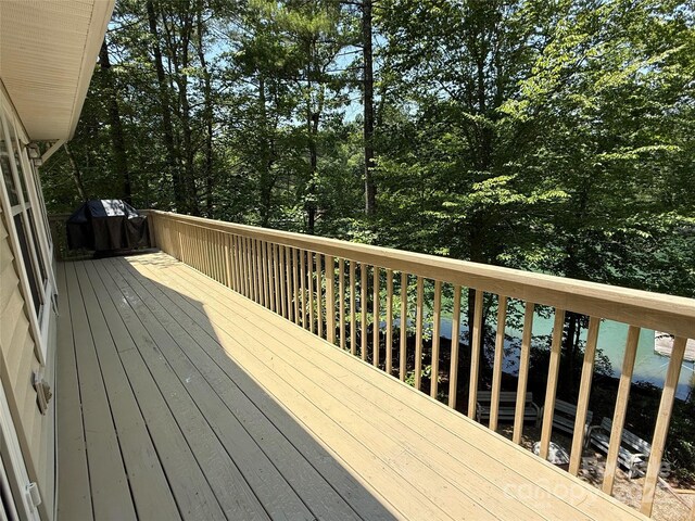 333 Lentz Landing Ln, Nebo, NC 28761 - view of wooden deck