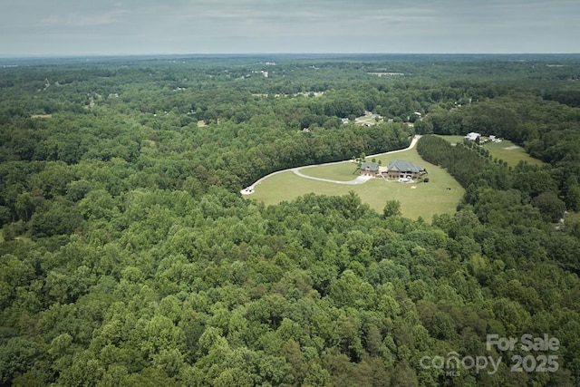 109 Oak Forest Dr, Kings Mountain, NC 28086 - bird's eye view of a heavily wooded area