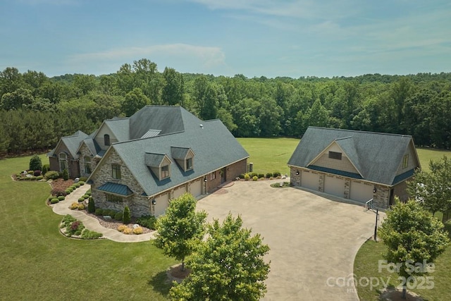 109 Oak Forest Dr, Kings Mountain, NC 28086 - view from above of property with a forest