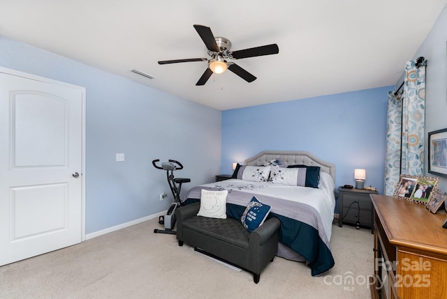 189 Fesperman Cir, Troutman, NC 28166 - bedroom featuring carpet, a ceiling fan, and baseboards