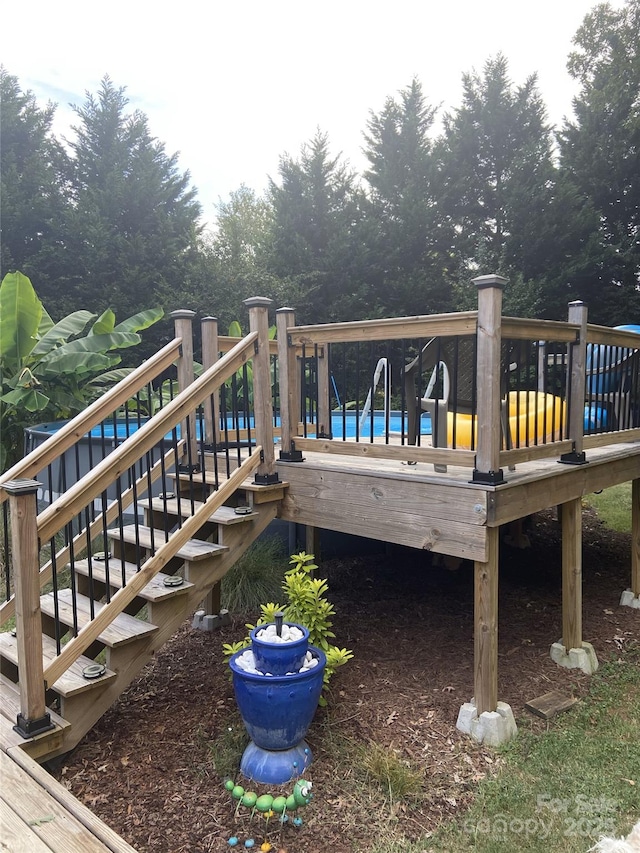 240 China Grove Rd, China Grove, NC 28123 - deck featuring stairway