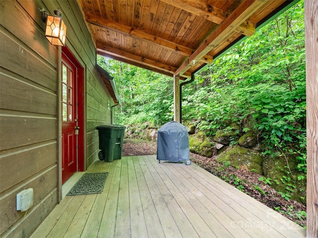 198 Bear Ridge Rd, Bakersville, NC 28705 - deck featuring a grill