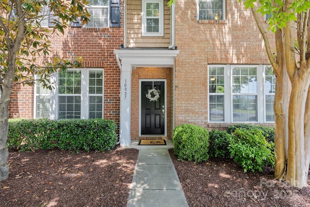 10027 Juniper Trace Dr, Charlotte, NC 28277 - entrance to property featuring brick siding
