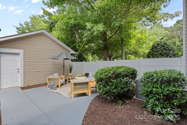 10027 Juniper Trace Dr, Charlotte, NC 28277 - view of patio featuring an outdoor living space