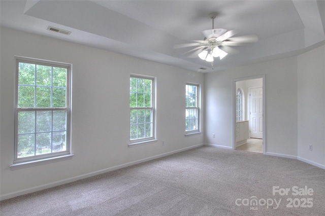 6310 Trevor Simpson Dr, Indian Trail, NC 28079 - empty room featuring baseboards, light colored carpet, and ceiling fan