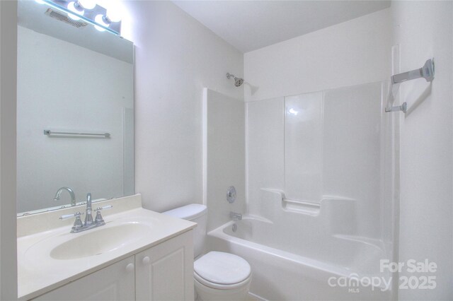 6310 Trevor Simpson Dr, Indian Trail, NC 28079 - bathroom with toilet, vanity, and shower / bath combination