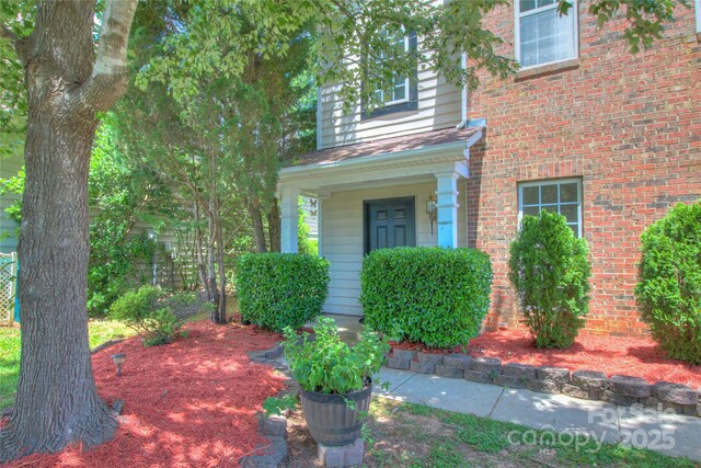 6310 Trevor Simpson Dr, Indian Trail, NC 28079 - doorway to property with brick siding