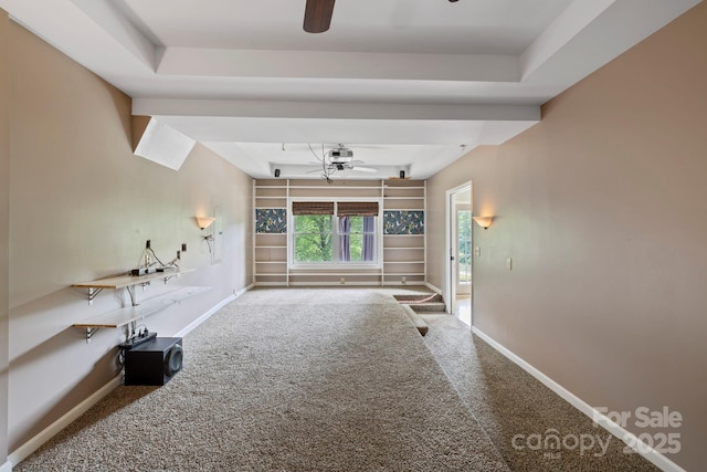 111 Grizzly Den Way, Marion, NC 28752 - living room with ceiling fan, carpet floors, and baseboards