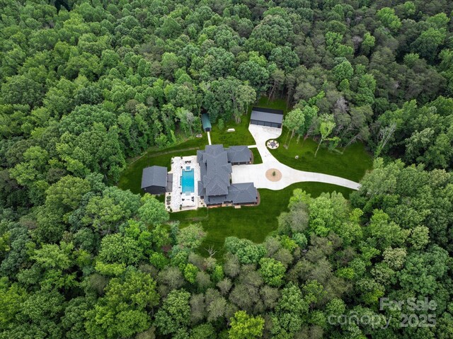 3020 Brooks Mill Ln, Wingate, NC 28174 - view of property location with a heavily wooded area