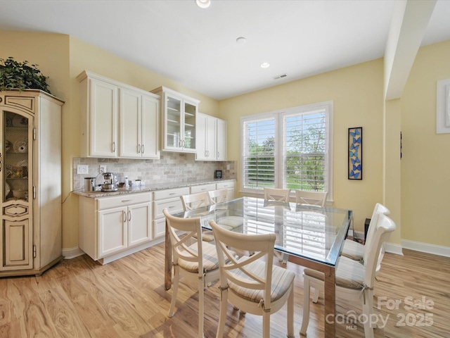 1004 Fairbanks Ct, Indian Trail, NC 28079 - dining space with light wood finished floors and baseboards