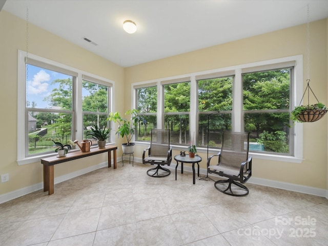 1004 Fairbanks Ct, Indian Trail, NC 28079 - living area featuring plenty of natural light, baseboards, and light tile patterned floors