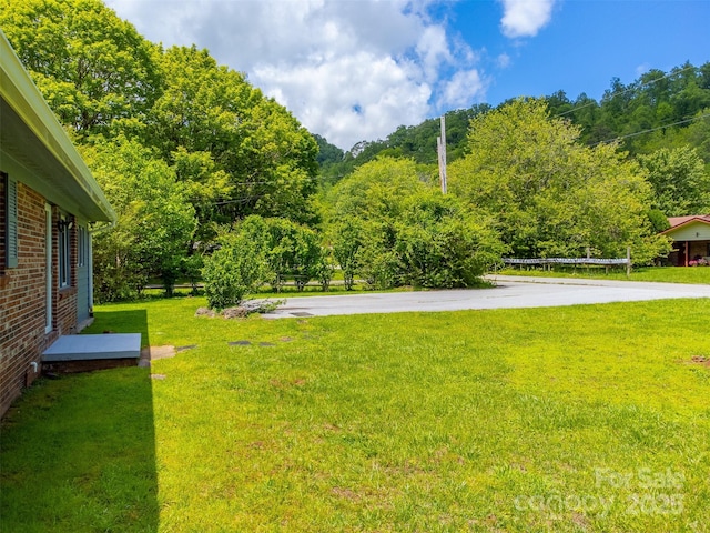 285 Painter Rd S, Cullowhee, NC 28723 - view of grassy yard with a view of trees