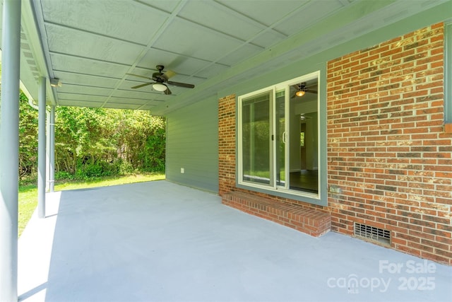 285 Painter Rd S, Cullowhee, NC 28723 - view of patio / terrace featuring a ceiling fan