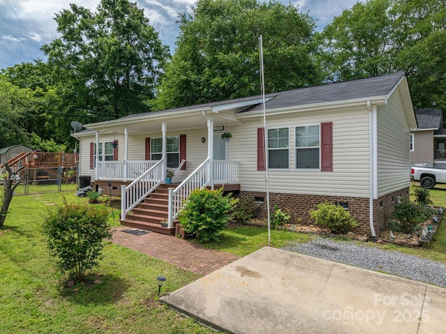 792 Carolina Mill Cir, Lincolnton, NC 28092 - ranch-style house featuring crawl space and covered porch
