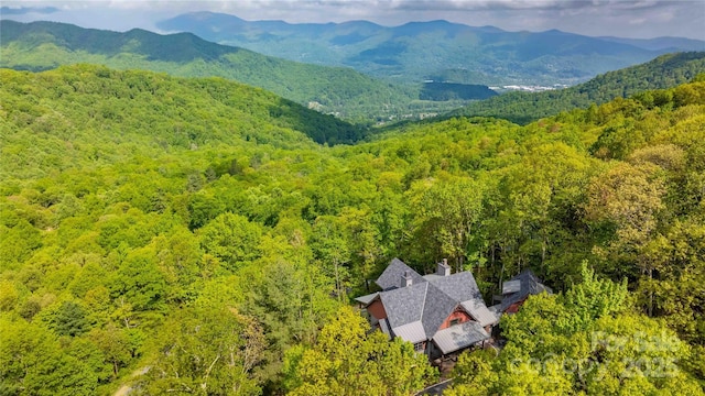 615 Macallan Dr Unit 321, Waynesville, NC 28786 - view from above of property featuring a heavily wooded area and mountains