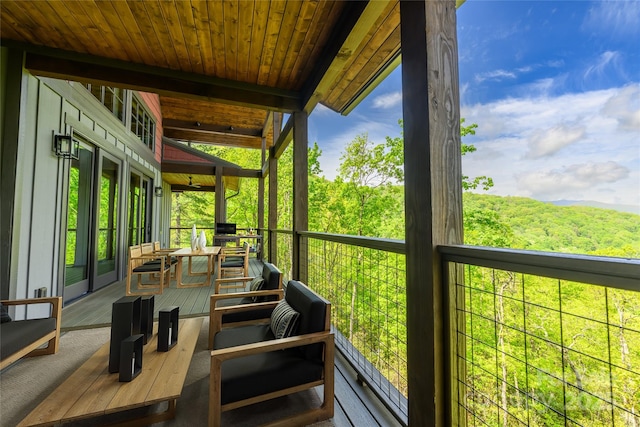 615 Macallan Dr Unit 321, Waynesville, NC 28786 - deck with a forest view