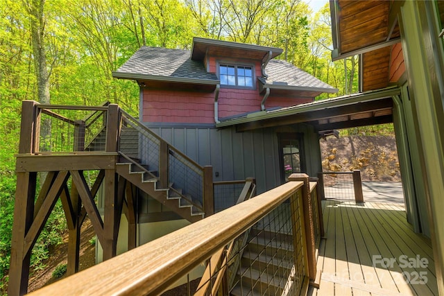 615 Macallan Dr Unit 321, Waynesville, NC 28786 - wooden deck with stairs