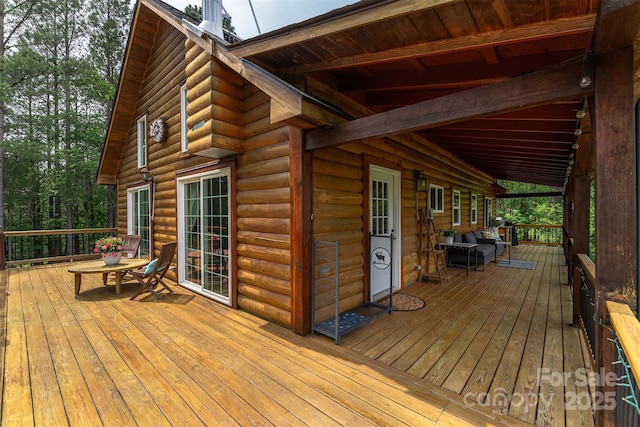334 Arbra Mountain Way, Bostic, NC 28018 - view of deck