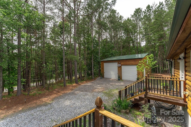 334 Arbra Mountain Way, Bostic, NC 28018 - view of yard with an outdoor structure and a detached garage