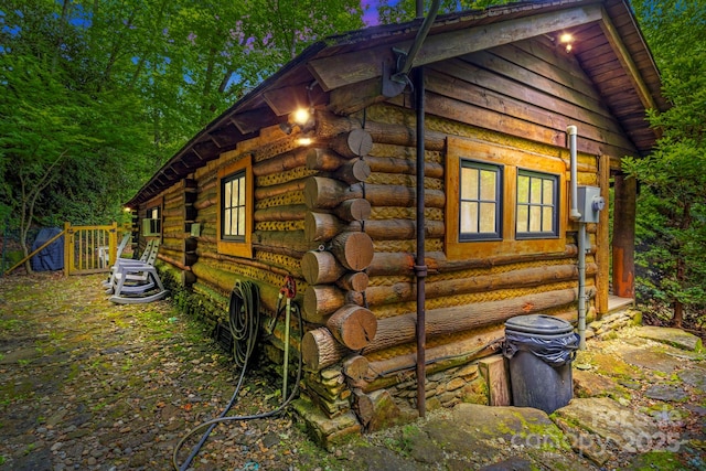 3739 Pickens Hwy, Rosman, NC 28772 - view of side of property featuring log siding