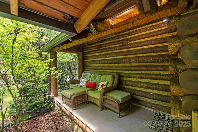 3739 Pickens Hwy, Rosman, NC 28772 - view of wooden deck