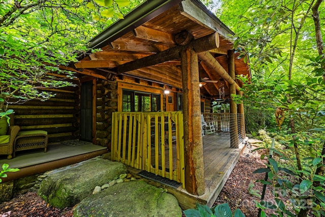 3739 Pickens Hwy, Rosman, NC 28772 - view of deck