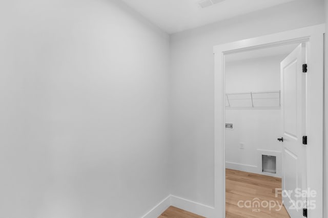101 Churchill Dr, Kings Mountain, NC 28086 - washroom with light wood-style flooring and baseboards