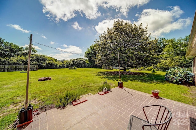 801 Witmore Rd, Wingate, NC 28174 - view of green lawn with a patio