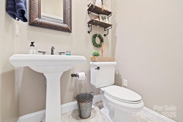 21 School House Rd, Pisgah Forest, NC 28768 - half bath featuring toilet and baseboards