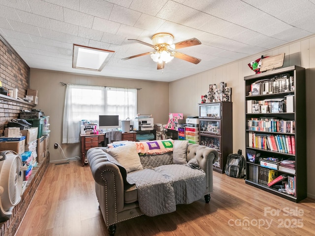 86 Hawk Haven Cv, Waynesville, NC 28786 - office featuring ceiling fan and wood finished floors
