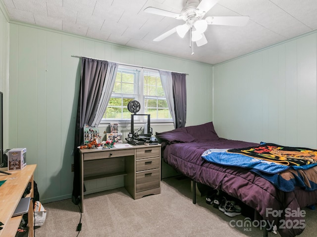 86 Hawk Haven Cv, Waynesville, NC 28786 - bedroom featuring light colored carpet and a ceiling fan