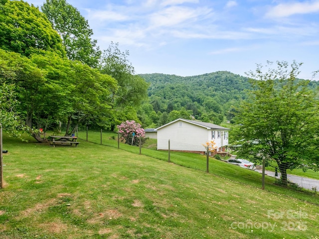 86 Hawk Haven Cv, Waynesville, NC 28786 - view of yard featuring a view of trees
